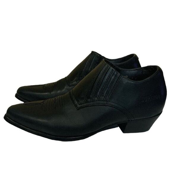 Durango Bootie Women's Size 6M Elastic Panel Slip On Cowgirl Heel Black Shoes - Picture 4 of 11